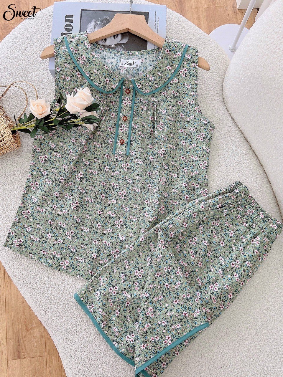 Bộ SWEET Thô hoa nhí  S23-702