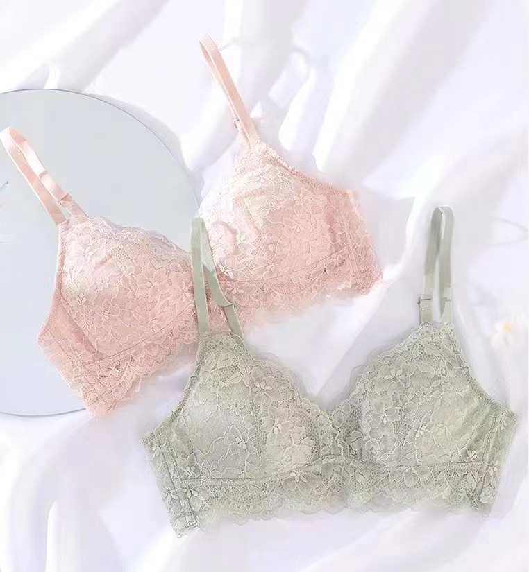 Áo lót ren đệm mỏng không gọng 8016
