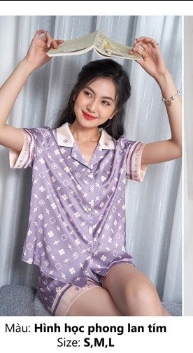 Bộ sunfly lụa quần sóc áo cộc ST8964