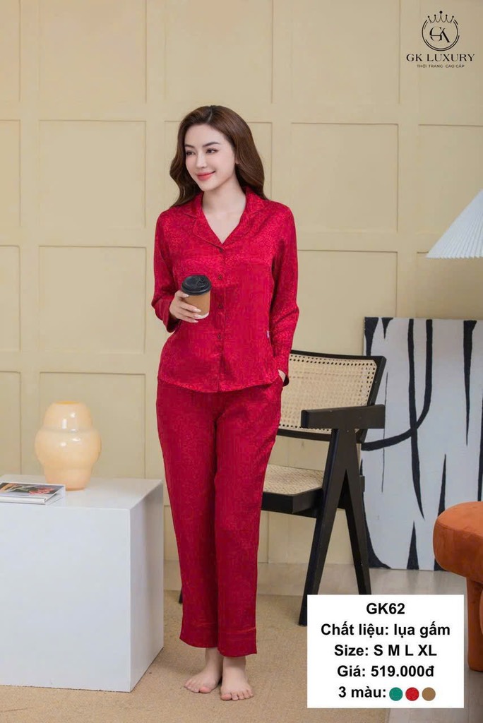 Bộ GK lụa gấm dài tay - GK62