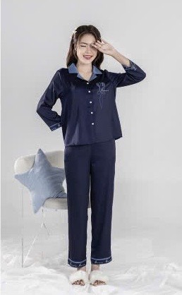 Bộ Sunfly lụa satin tay lỡ ,q.dài ST 9215