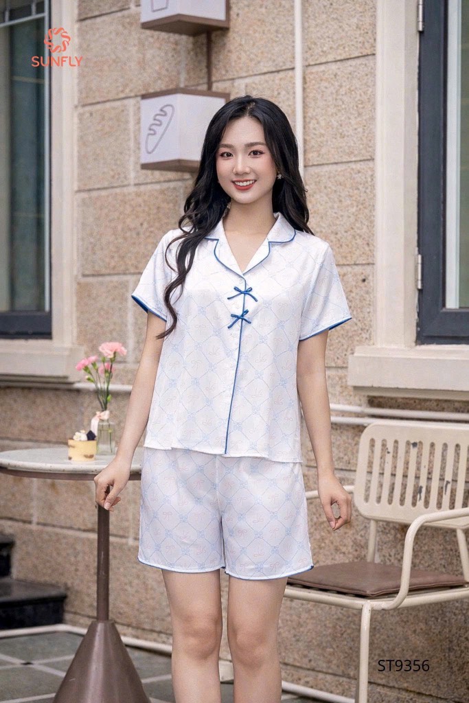 Bộ Sunfly lụa dâu tây QĐ - ST9356