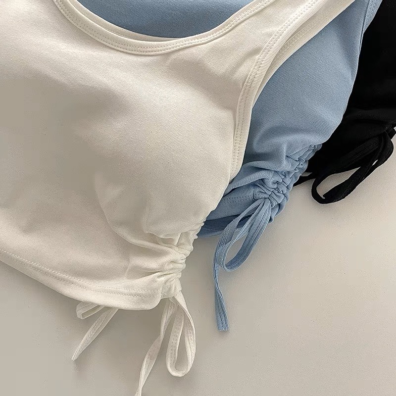 Áo phông croptop kèm mút 052