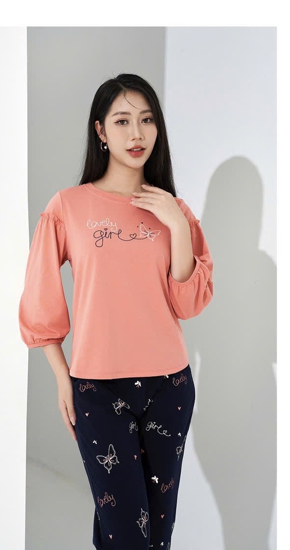 Bộ Sunfly cotton tay lỡ q.dài ST9206