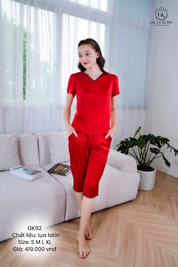 Bộ Gk lụa latin,cổ tim QL GK92