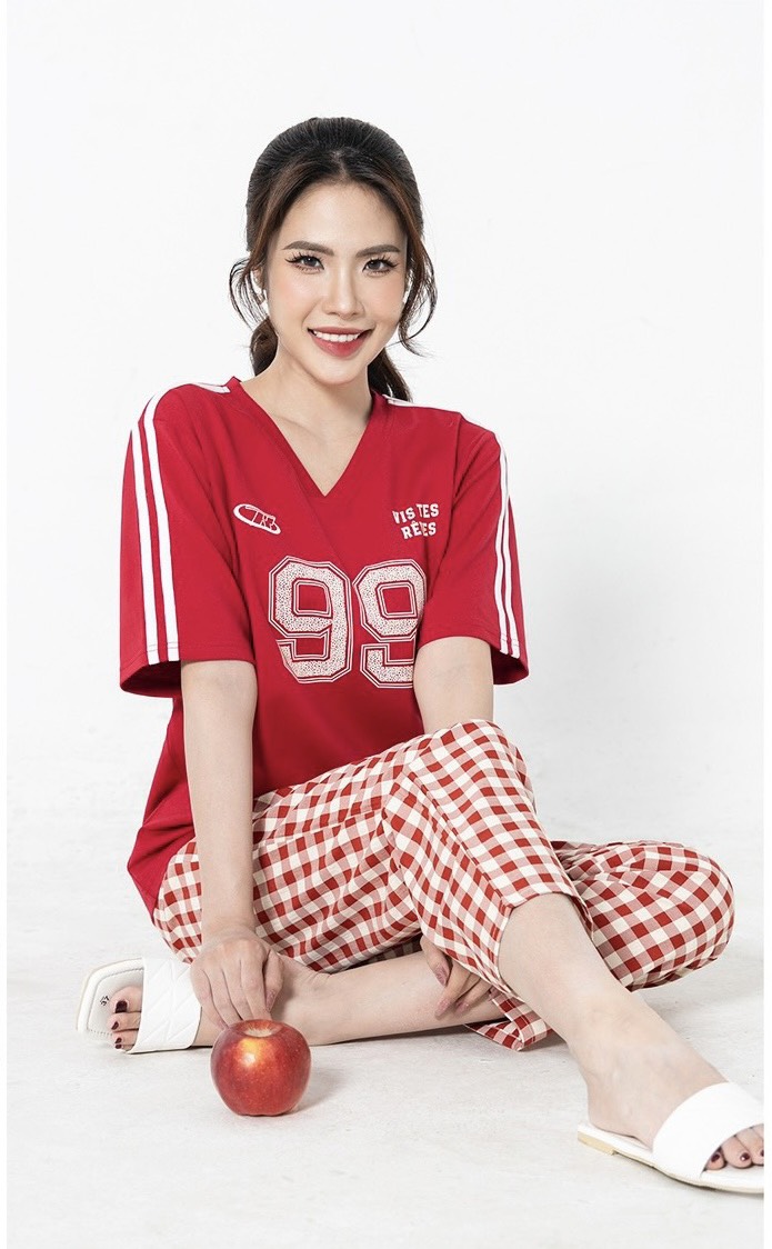 Bộ Sunfly cotton tay cộc q.dài kate ST9219