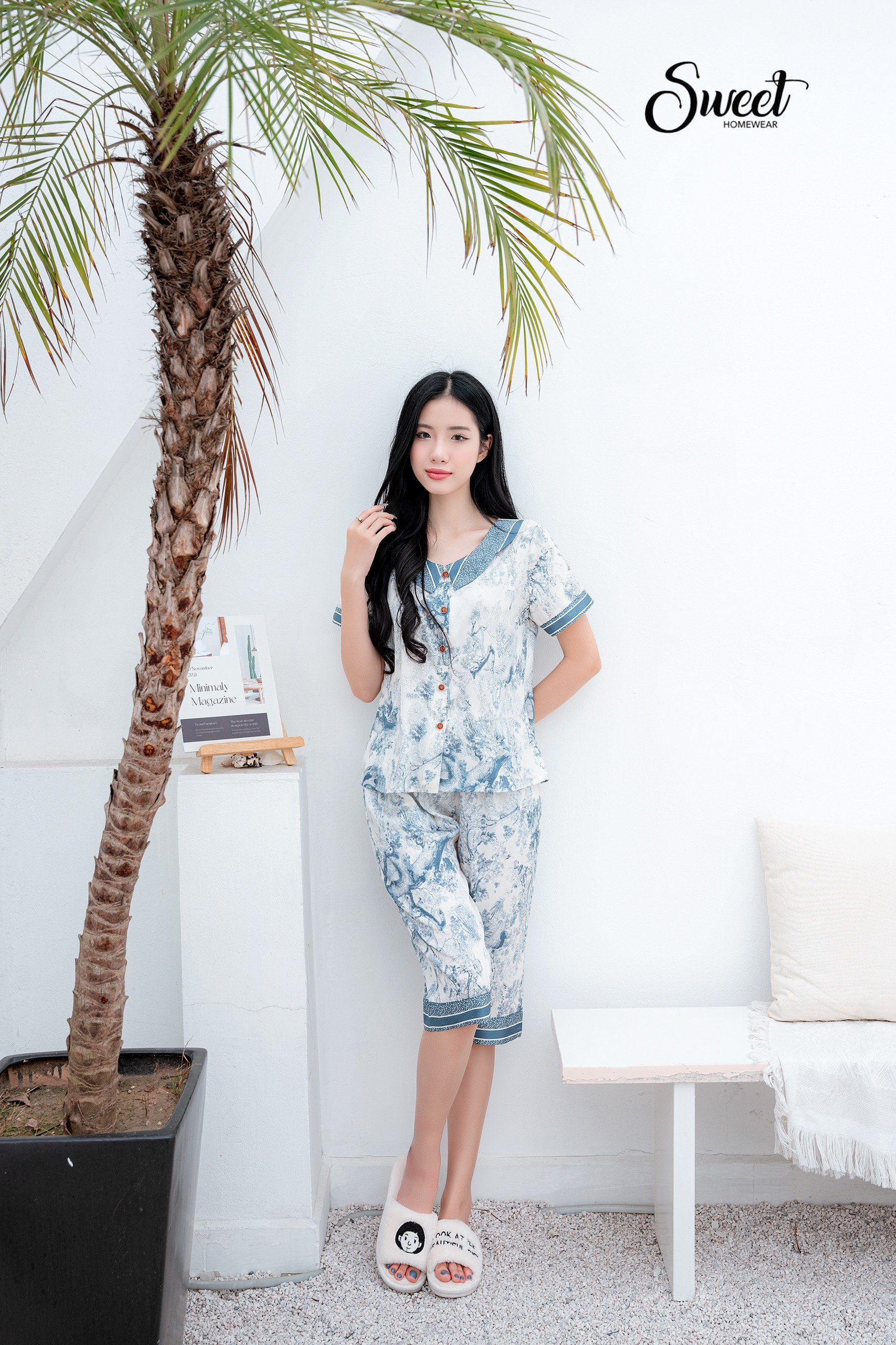 Bộ Swet lụa quần lửng,cộc tay S24-622