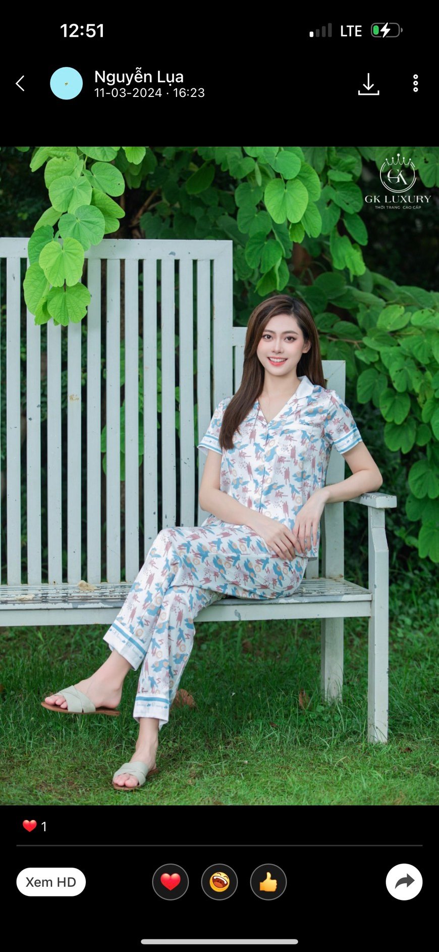 Bộ GK lụa tay cộc q.dài GK53