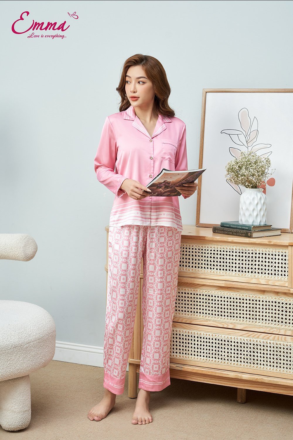 Bộ Emma lụa QD Áo Dài ETLU.22.12