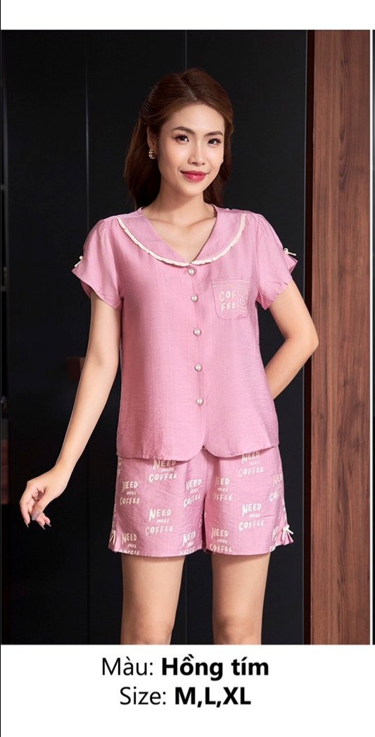 Bộ sun fly, LINNE , Tay cộc, quần ĐÙI -ST9032