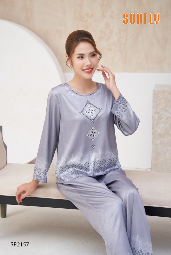 Bộ sunfly LỤA GẤM -QD tay lỡ -Sp2157