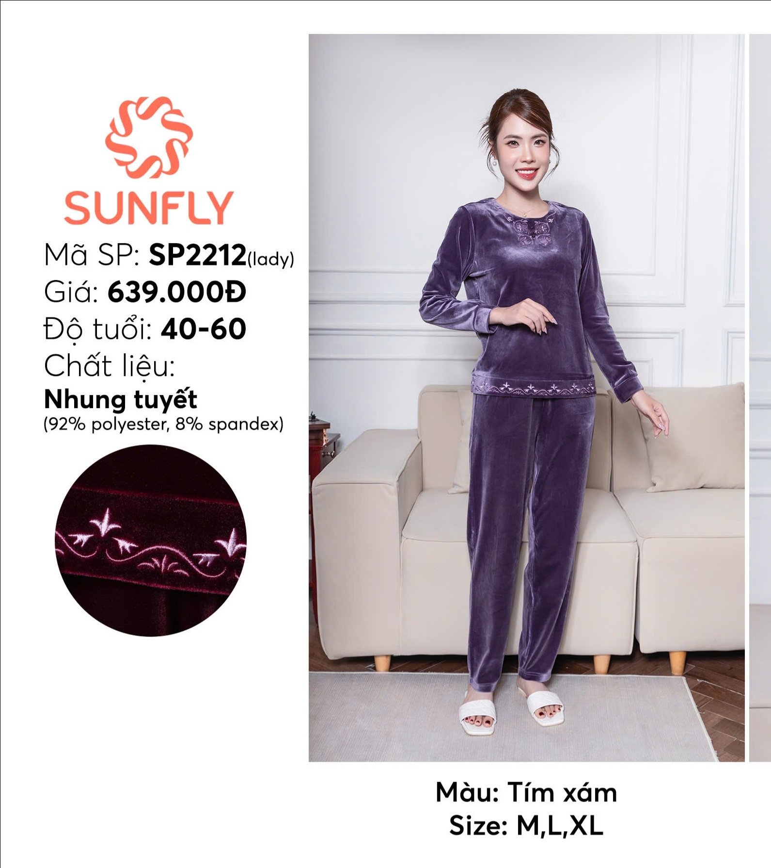 Bộ Sun f ly - Nhung tuyết - SP2212