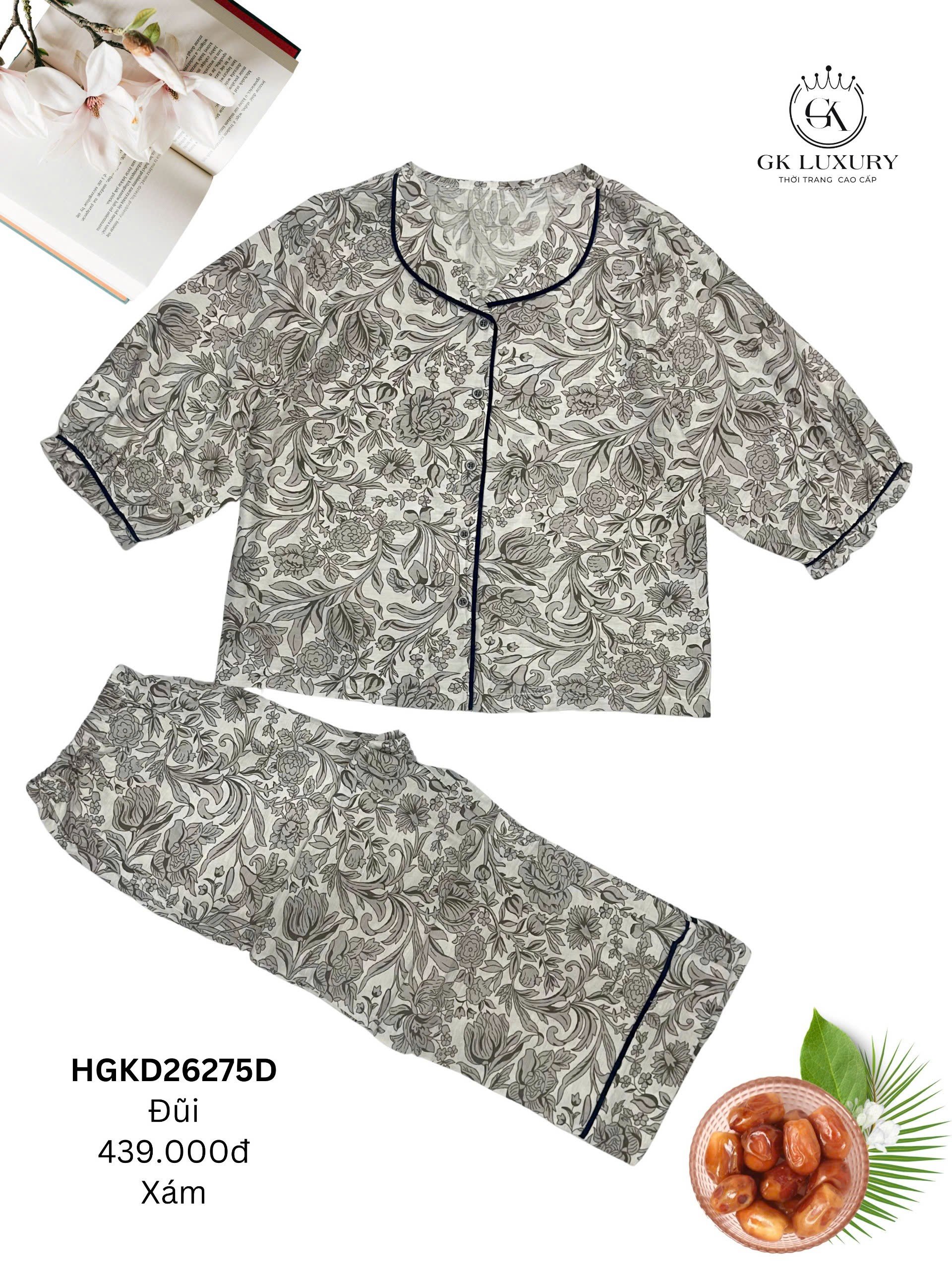 Bộ đũi áo tay lỡ .quần dài-gk26275