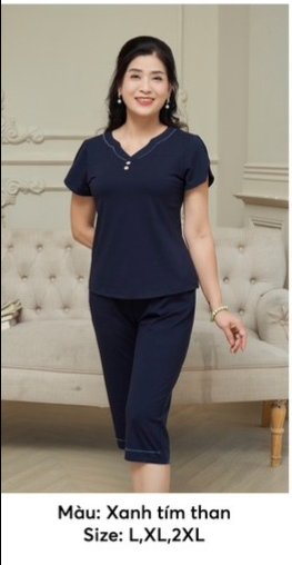 Bộ cotton áo cộc quần ngố-sp2176