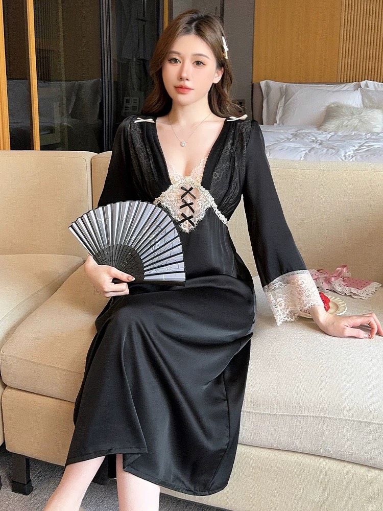 Váy lụa dáng dài 533