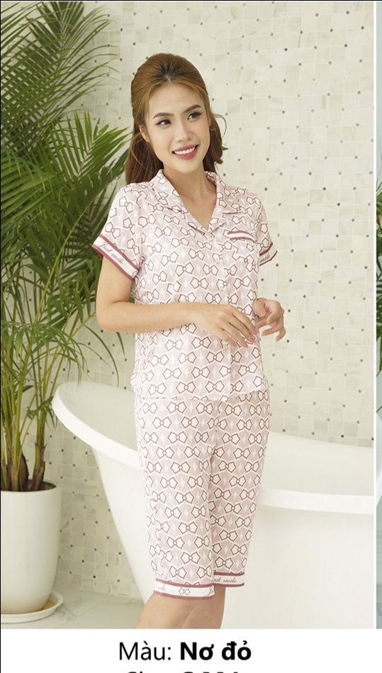 Bộ sunfly lụa áo cộc quần ngố ST9057