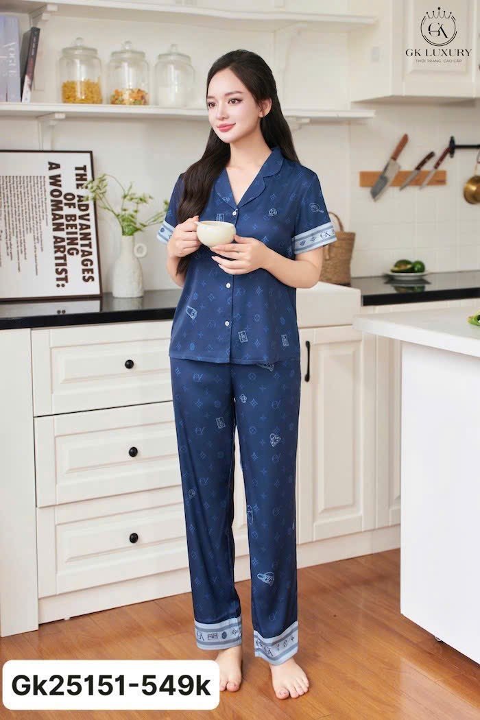 Bộ GK lụa cộc tay QD - GK25151