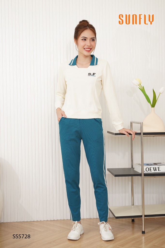 Bộ Sunfly thể thao tổ ong  QD áo dài tay SS 5728