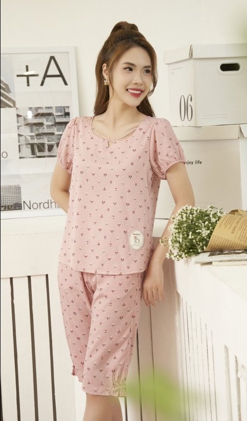 Bộ Sunfly kate áo cộc q.ngố ST9157