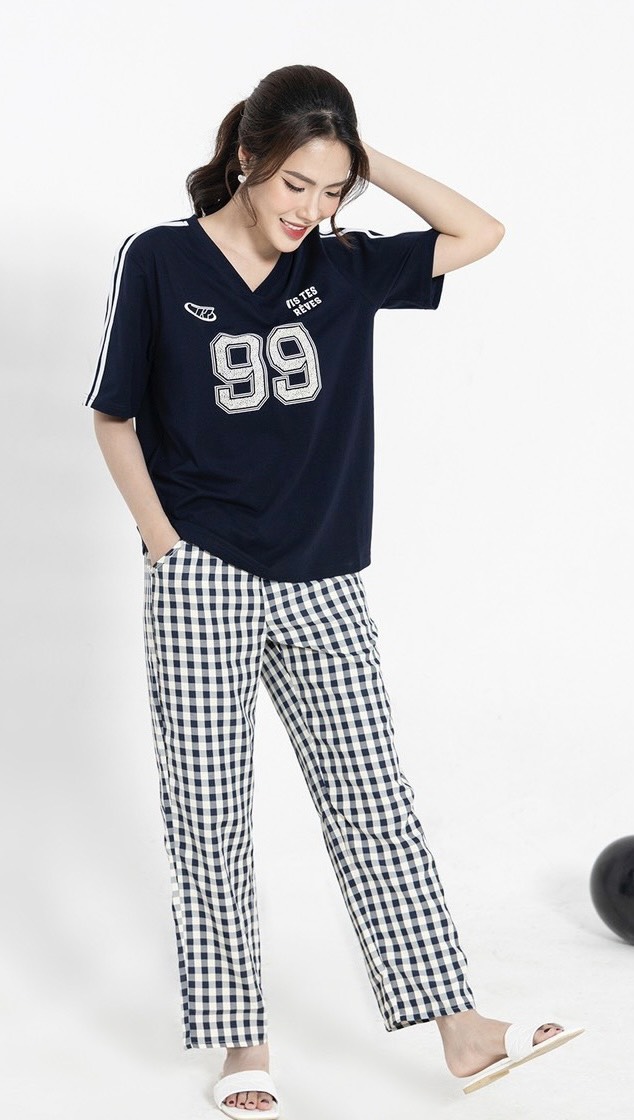 Bộ Sunfly cotton tay cộc q.dài kate ST9219