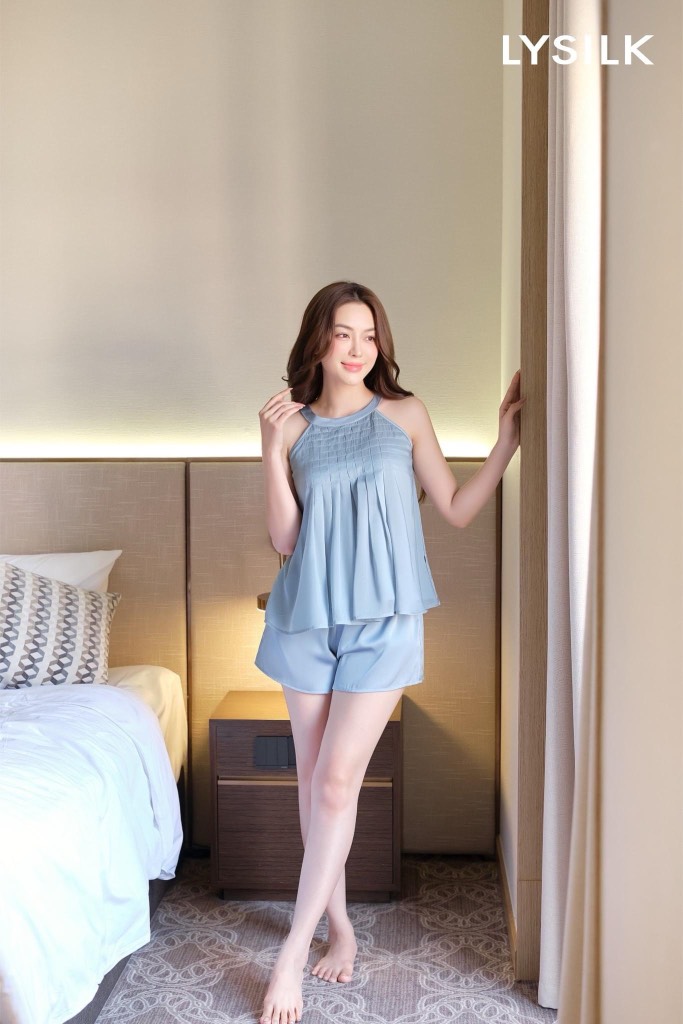 Bộ LYTRENDY lụa yếm q.đùi BN492