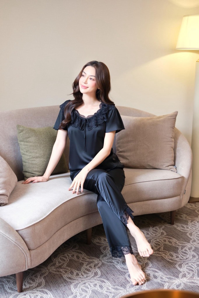 Bộ LYTRENDY lụa tay cộc q.dài BN499