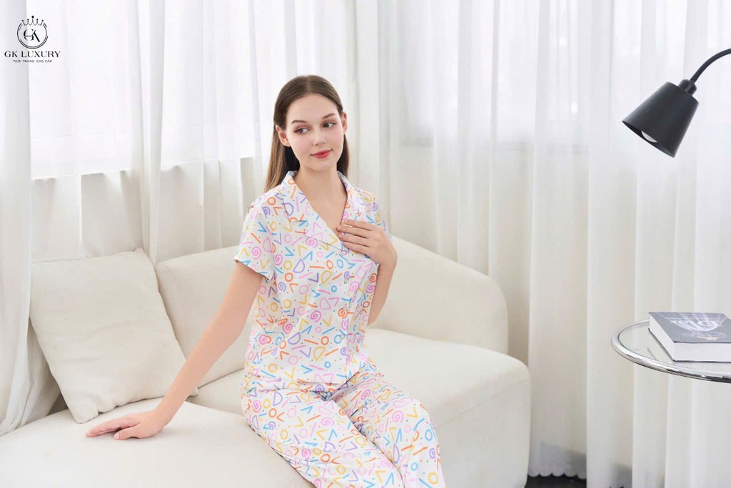 Bộ Gk lụa hình QD,cộc tay gk118