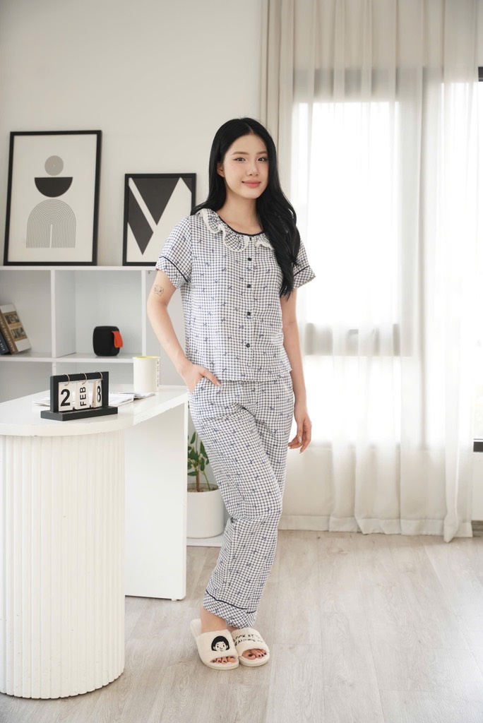 Bộ Sweet thô kẻ nơ - S26.213