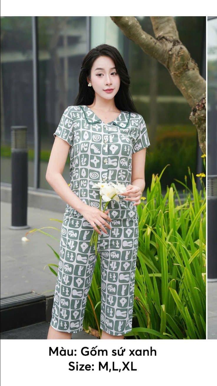 Bộ Sun Fly Lanh gốm sứ , quần ngố ,st9269