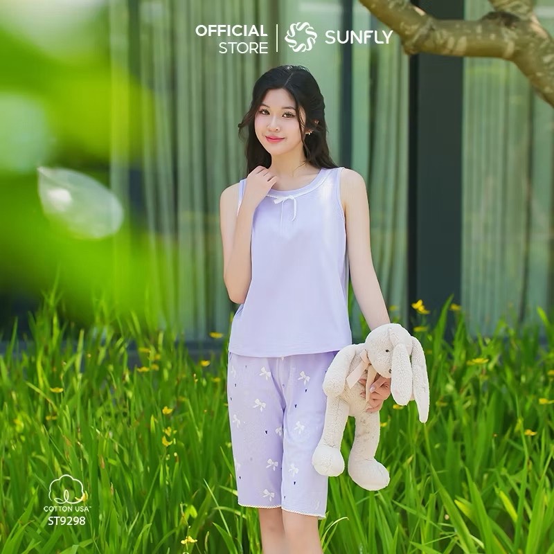 Bộ Sunfly cotton sát nách QN - ST9298
