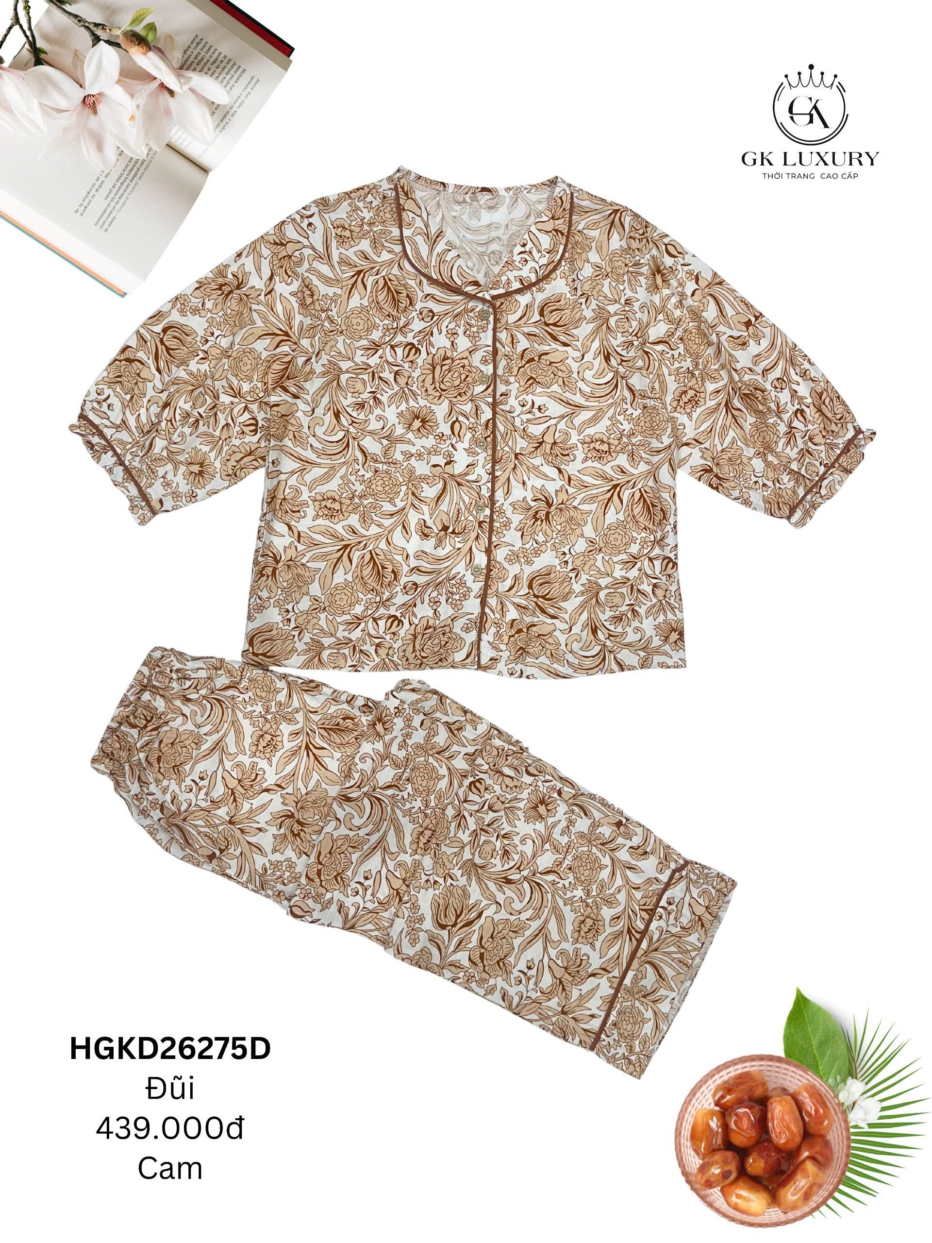 Bộ đũi áo tay lỡ .quần dài-gk26275