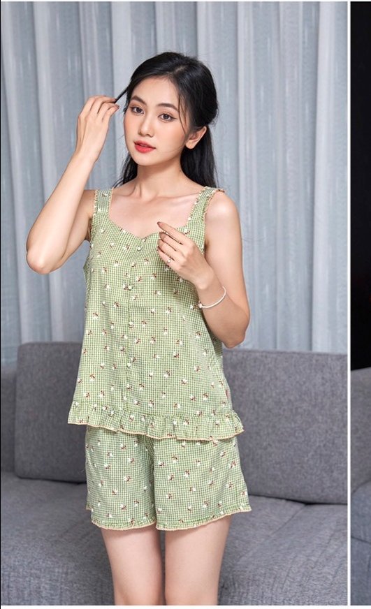 Bộ sun fly quần đùi áo 2 dây ST8992