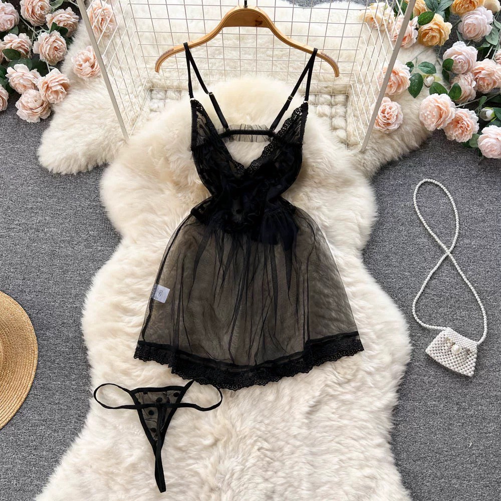 Váy ngủ ren xuyên thấu 9281