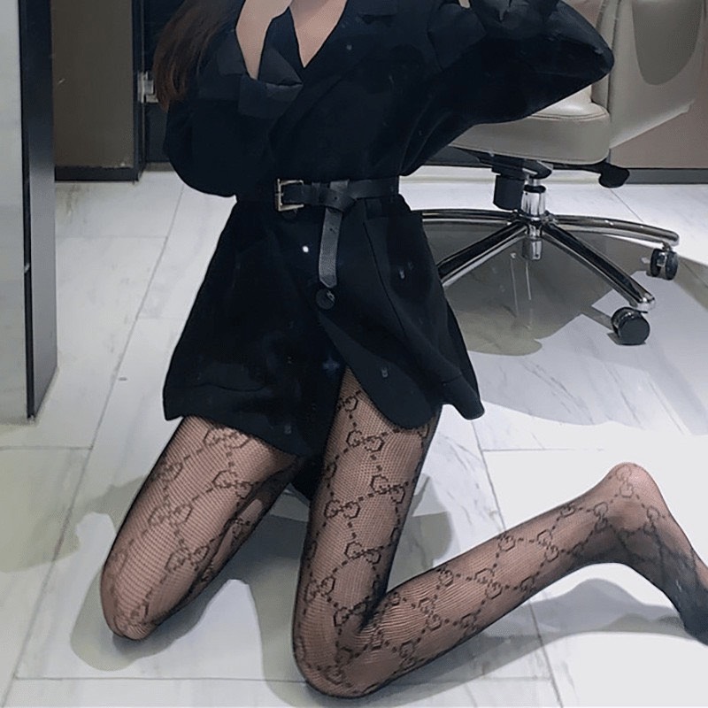 quần tất lưới họa tiết siêu dai