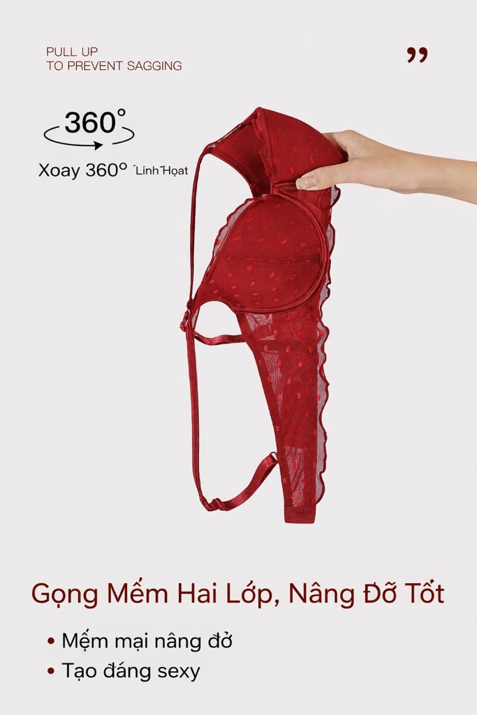 Áo lót đệm mỏng có gọng 8860