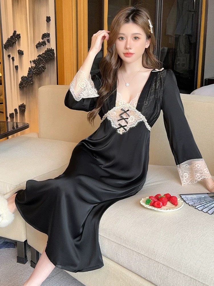 Váy lụa dáng dài 533