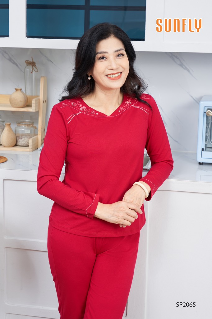 Bộ Sunfly cotton quần dài SP2065