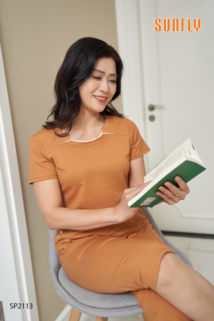 Bộ sunfly cotton quần ngố áo cộc SP2113
