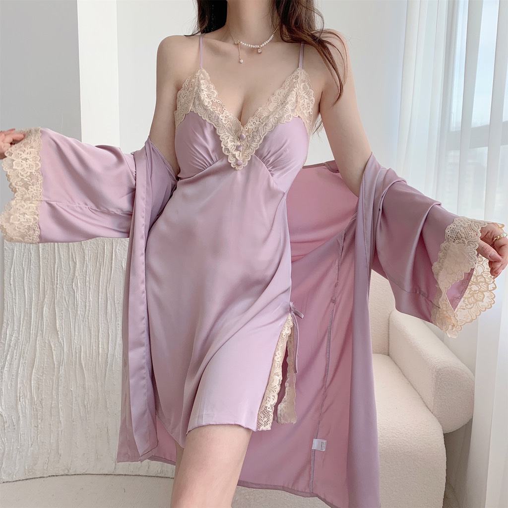 Set ngủ kèm choàng 9305