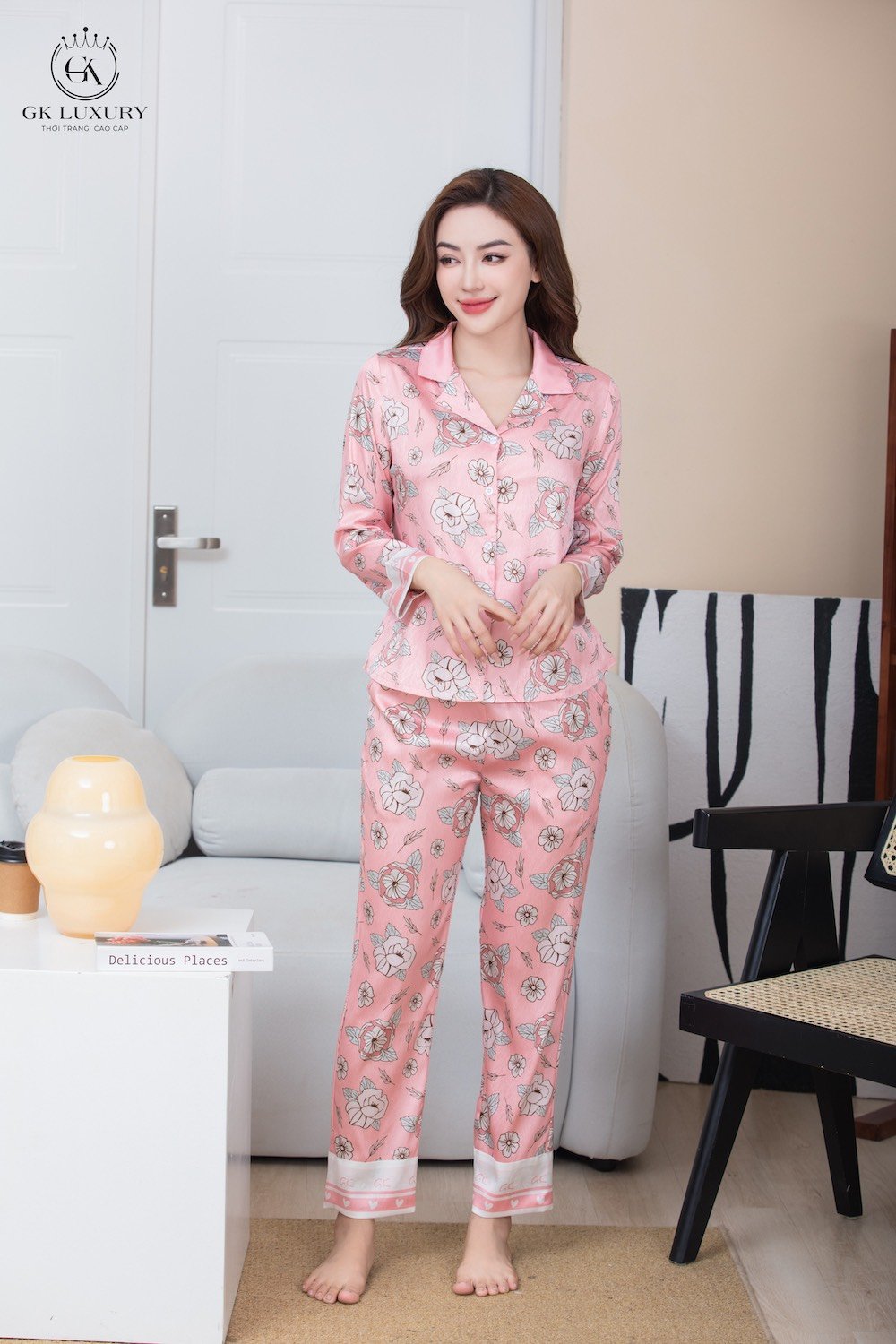 Bộ GK lụa dài tay GK60B