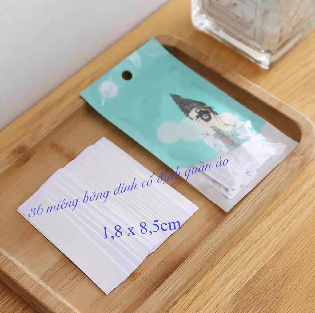 Băng dính cố định quần áo túi 36 miếng MS26