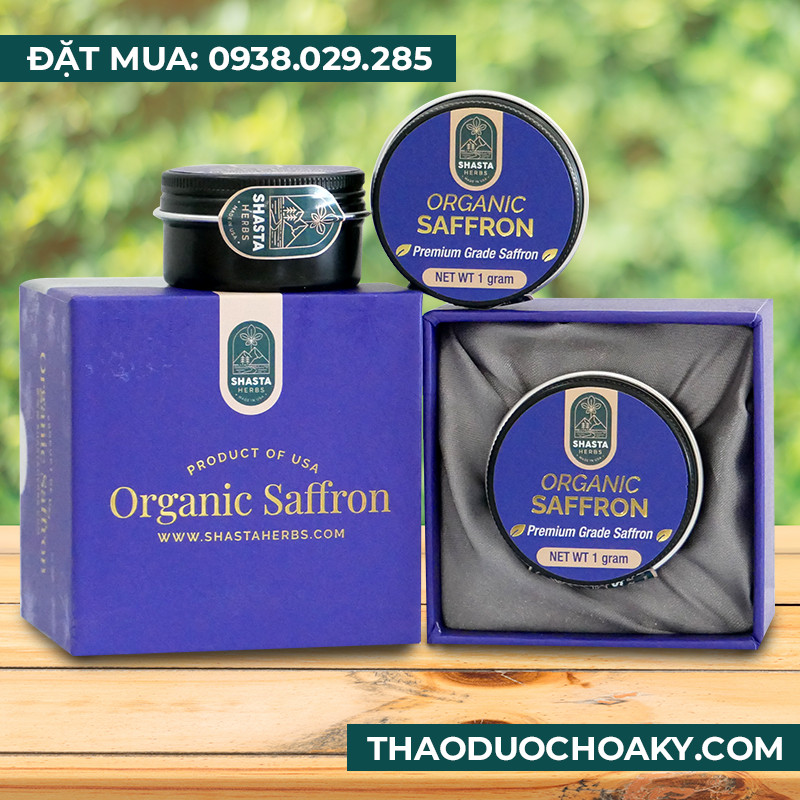 Thông tin và Quy cách đóng gói sản phẩm nhụy nghệ tây 1g