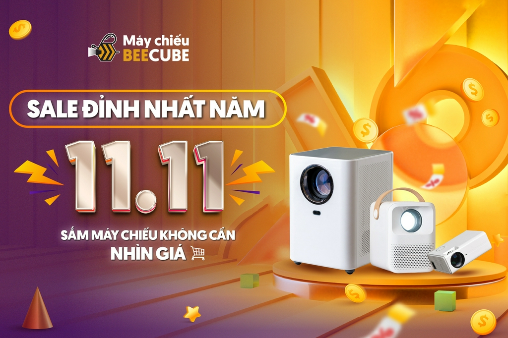 11.11 SALE ĐỈNH NHẤT NĂM - Máy chiếu Beecube GIẢM GIÁ CỰC SÂU!