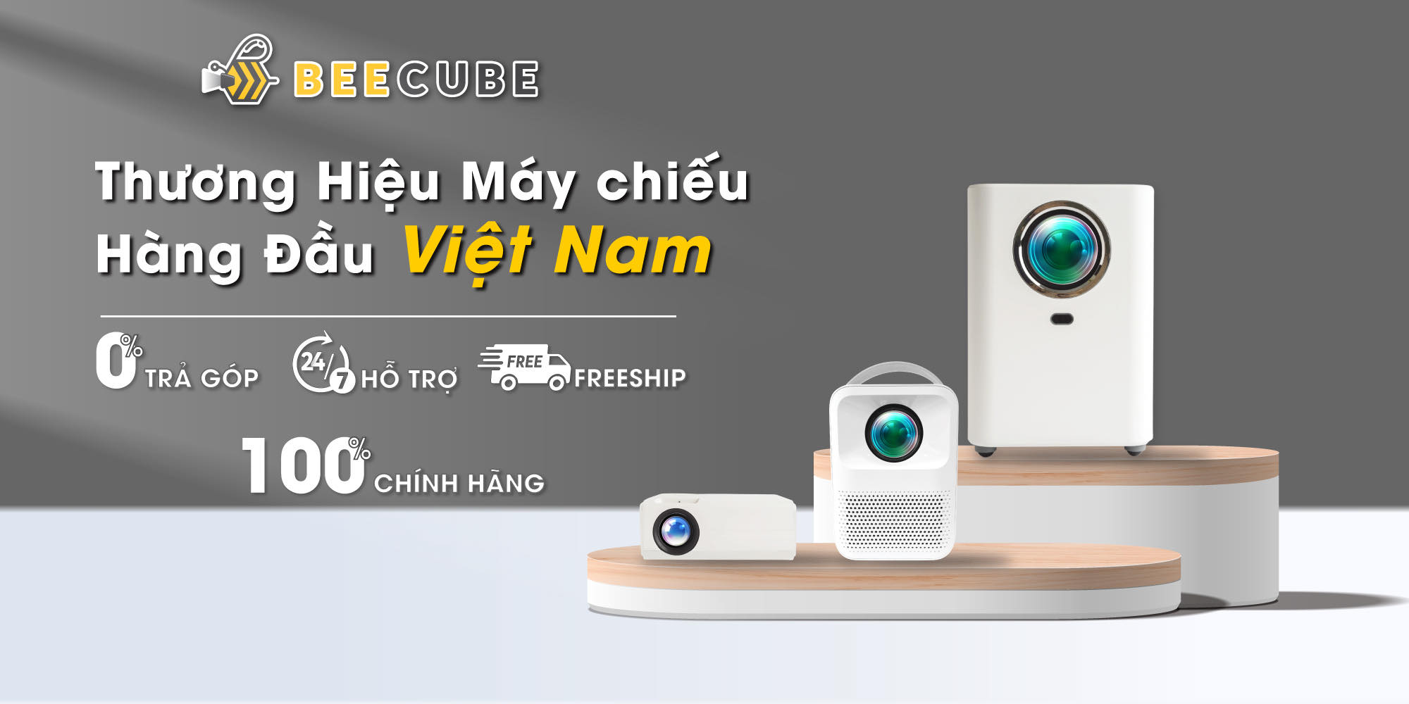 Hướng dẫn trả góp Online Máy Chiếu Beecube trên Website
