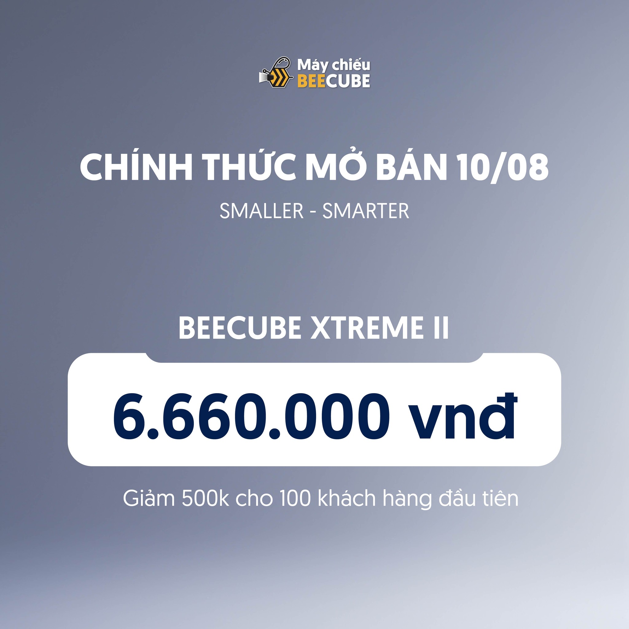 CHÍNH THỨC MỞ BÁN SIÊU PHẨM MÁY CHIẾU PHÂN KHÚC GIÁ TẦM TRUNG: BEECUBE XTREME II