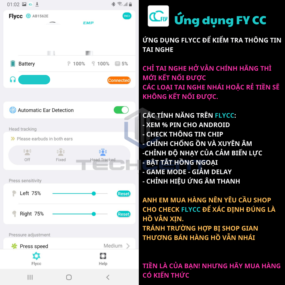 Link tải App Fly-CC Kiểm Tra và App Cloud-CC Update Cho Tai Nghe Hổ Vằn