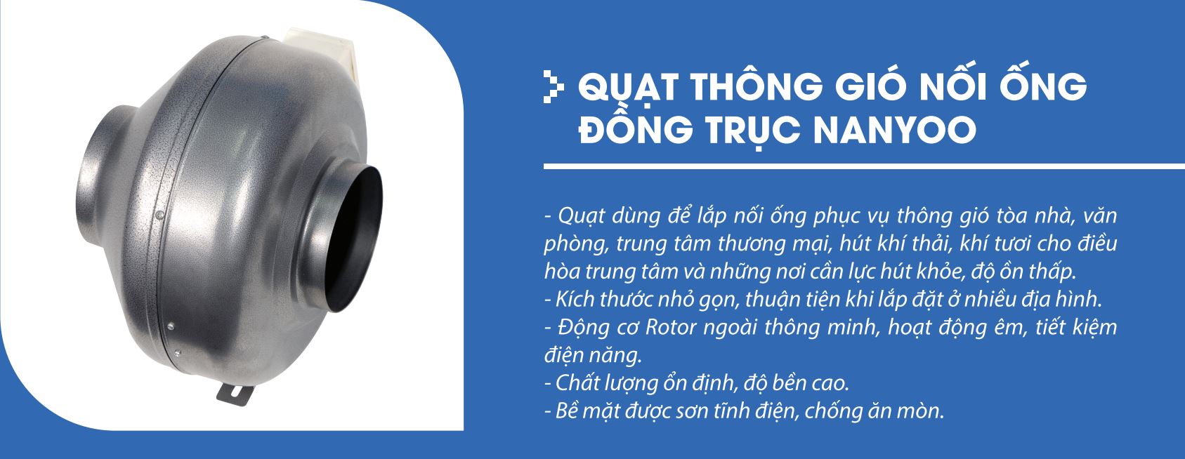 Quạt thông gió nối ống Nanyoo DPT31-66B