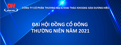 Tài liệu bổ sung Đại hội đồng Cổ đông thường niên năm 2021