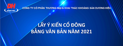 Nghị quyết HĐQT về việc lấy ý kiến Cổ đông bằng văn bản năm 2021