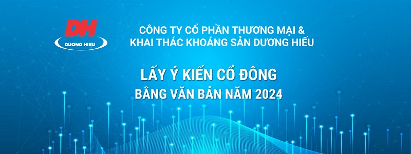 TÀI LIỆU LẤY Ý KIẾN CỔ ĐÔNG BẰNG VĂN BẢN NĂM 2024
